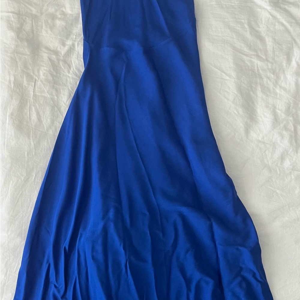Christopher Esber Floating Split Dress in Blue - Picture 6 of 7
